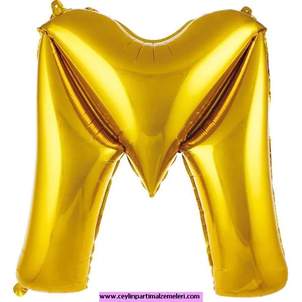 M Gold Folyo Balon